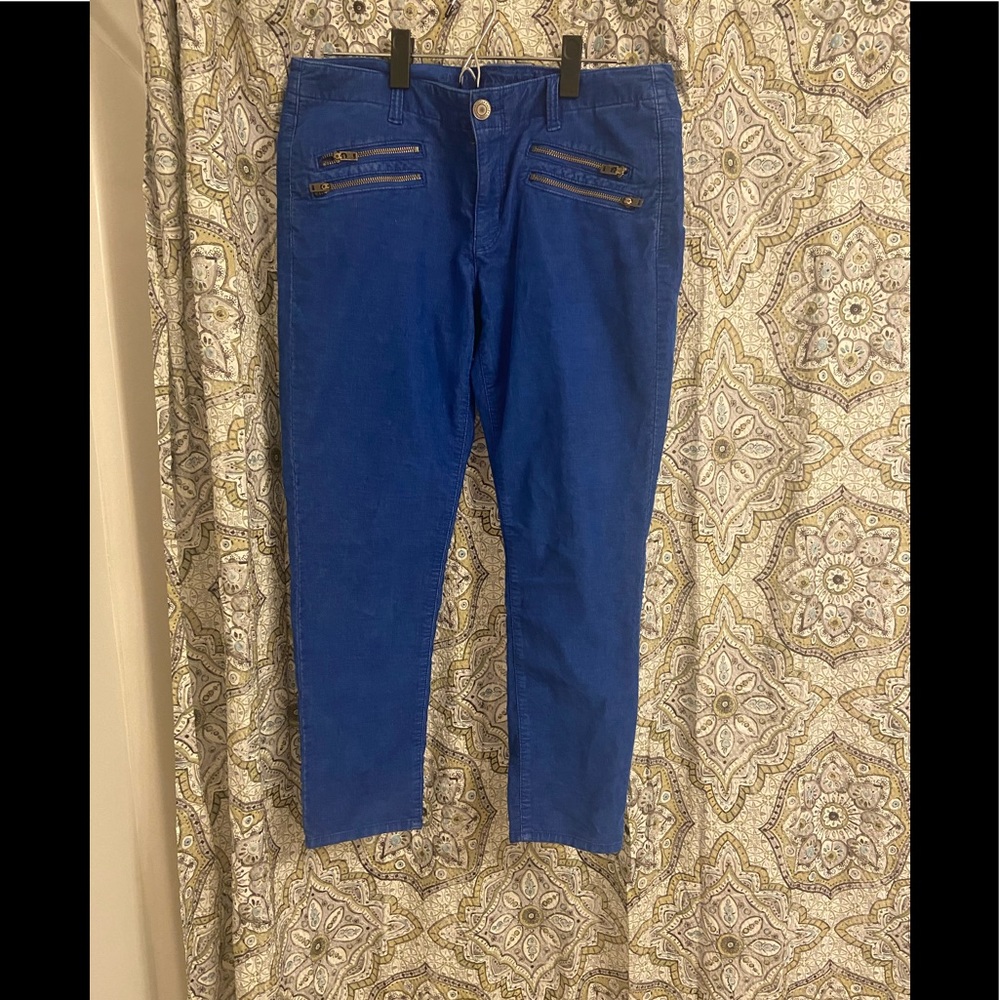 American Eagle Outfitters Women's Straight Leg Pants in Royal Blue